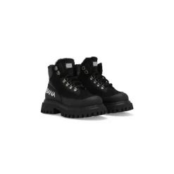 Ankelstøvler i nubuck og kalveskind