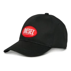 Baseballkasket i gabardine med kontrasterende label