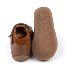 Begynder Sandal - Lukket Læder - Kamel