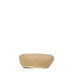 Beige Hat med Asymmetrisk Kant