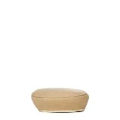 Beige Hat med Asymmetrisk Kant