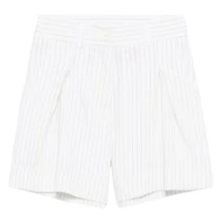 Bermuda Shorts med garnfarvet stribe