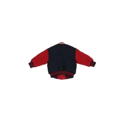 Blå Junior Logo Front Button Coat