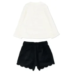 Blå T-shirt og shorts sæt