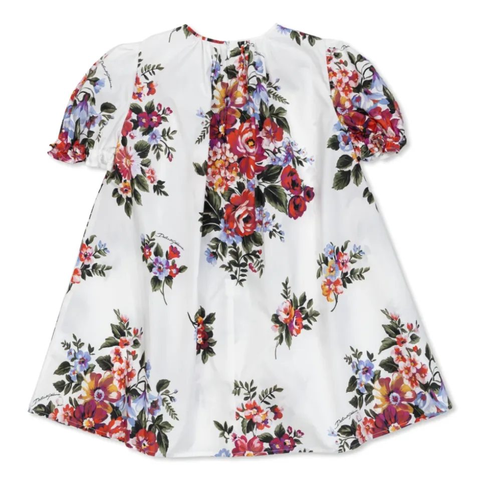 Blomsterbuket Print Bomuldskjole