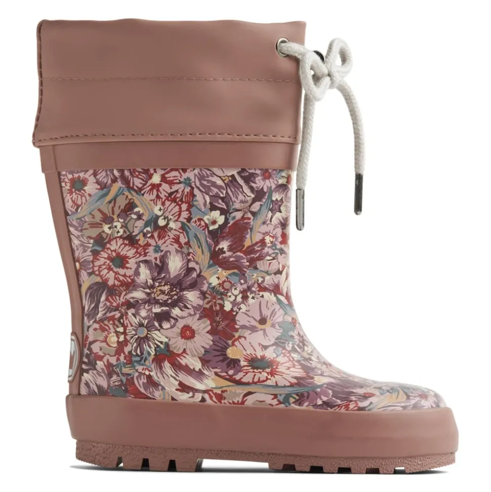 Blomsterprint Gummistøvler - WF551k-02