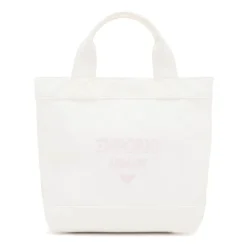 Canvas Shopper Taske med Logo Broderi