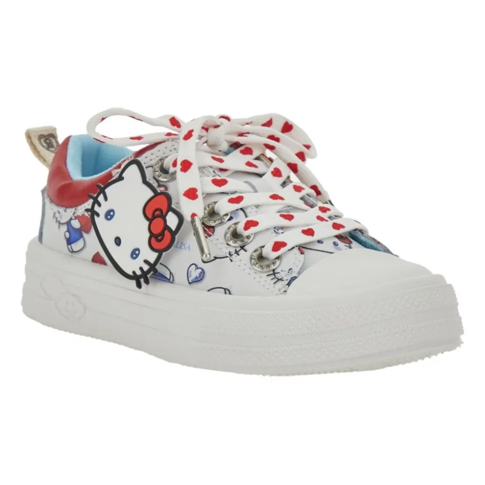 Glitterbesatte blomstersneakers