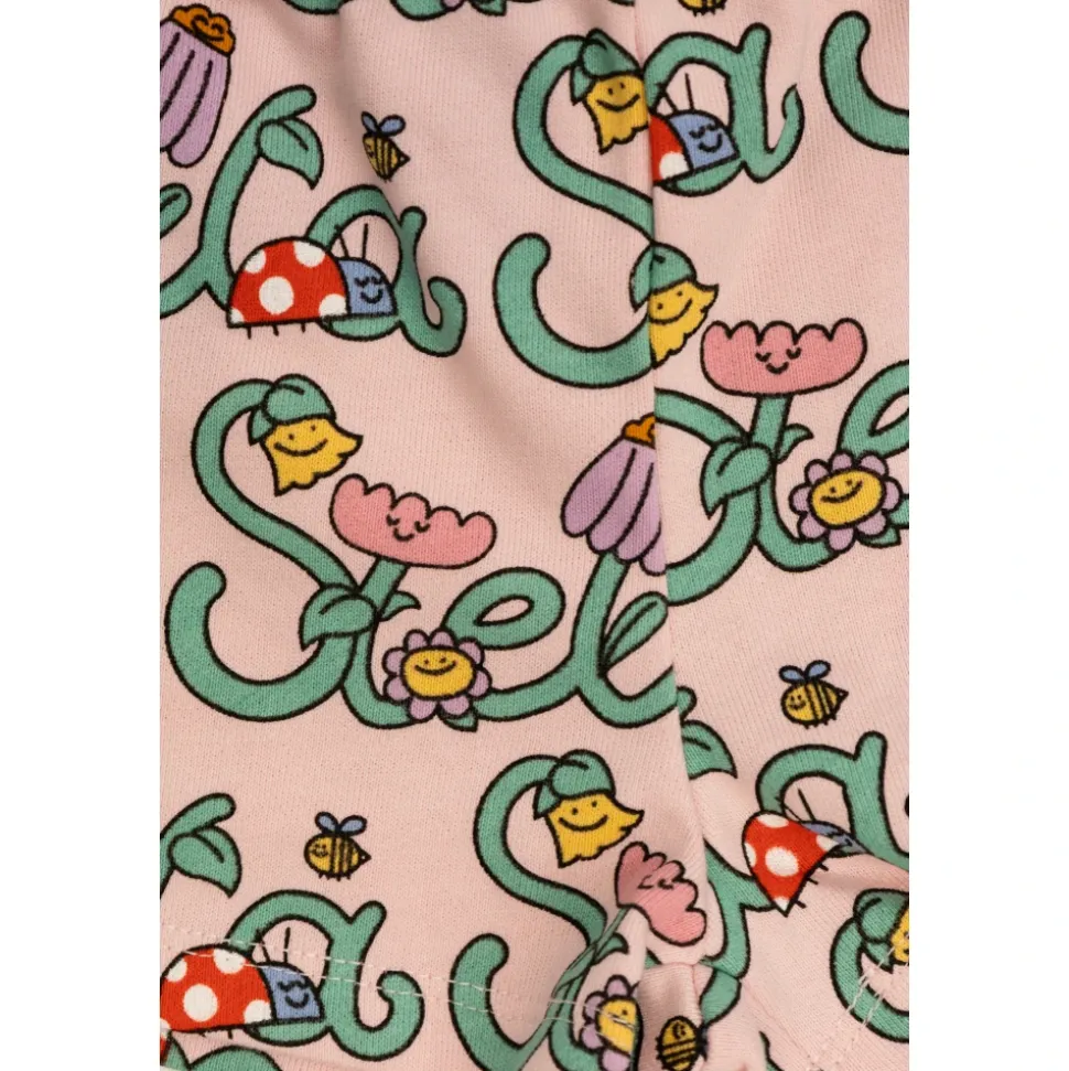 Mønstret sæt: Sweatshirt og shorts