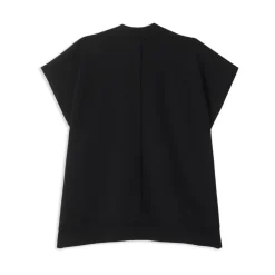 Sort Uldblanding Ærmeløs Vest