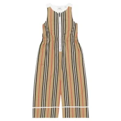 Stribet Bomulds Jumpsuit