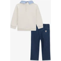 Sweater and Denim Pants Set
