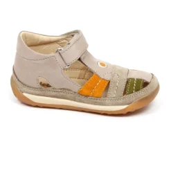 Taupe Sandal Første Skridt Baby Sko