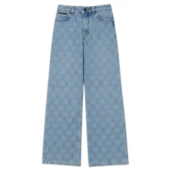 Wide Leg Denim Jeans